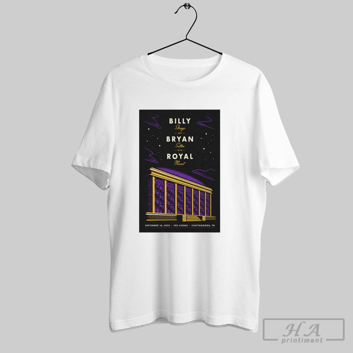Official Billy Strings Bryan Sutton And Royal Masat Chattanooga Tn Tour 16 September 2025 Tee