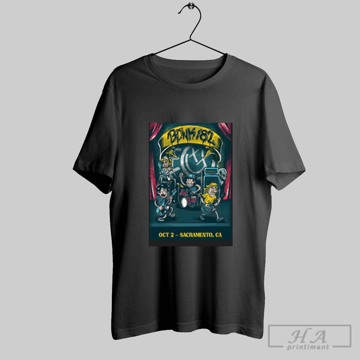 Official Blink 182 Aftershock Festival Sacramento Ca Event October 2 2025 Poster Shirt