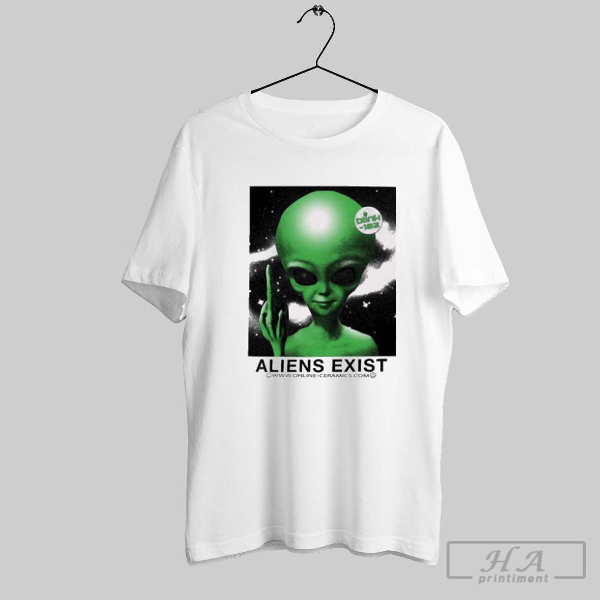 Official Blink 182 Aliens Exist Greetings Fuckers Graphic 2025