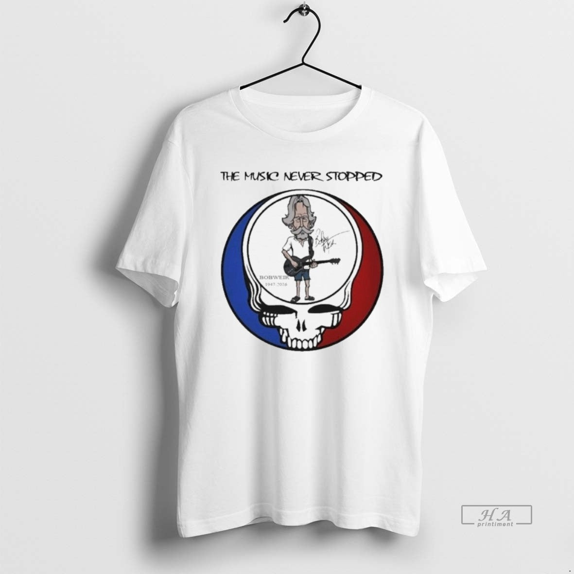 Official Bob Weir Grateful Dead 1947 2026 Signature The Music Never Stopped T-Shirts, Hoodie, Sweatshirt