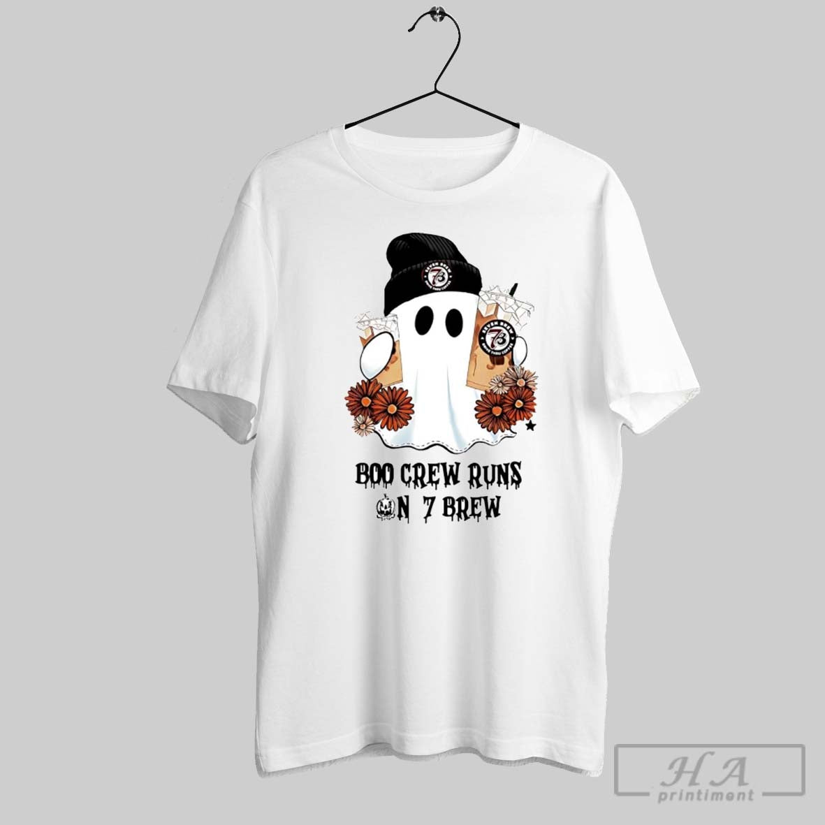 Official Boo Crew Runs On 7 Brew Ghost Halloween