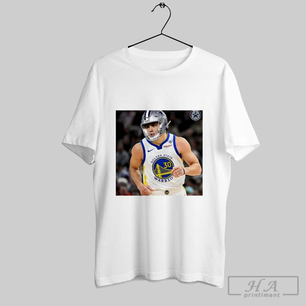 Official Brandon Aubrey Dallas Cowboys Football X Basketball Parody