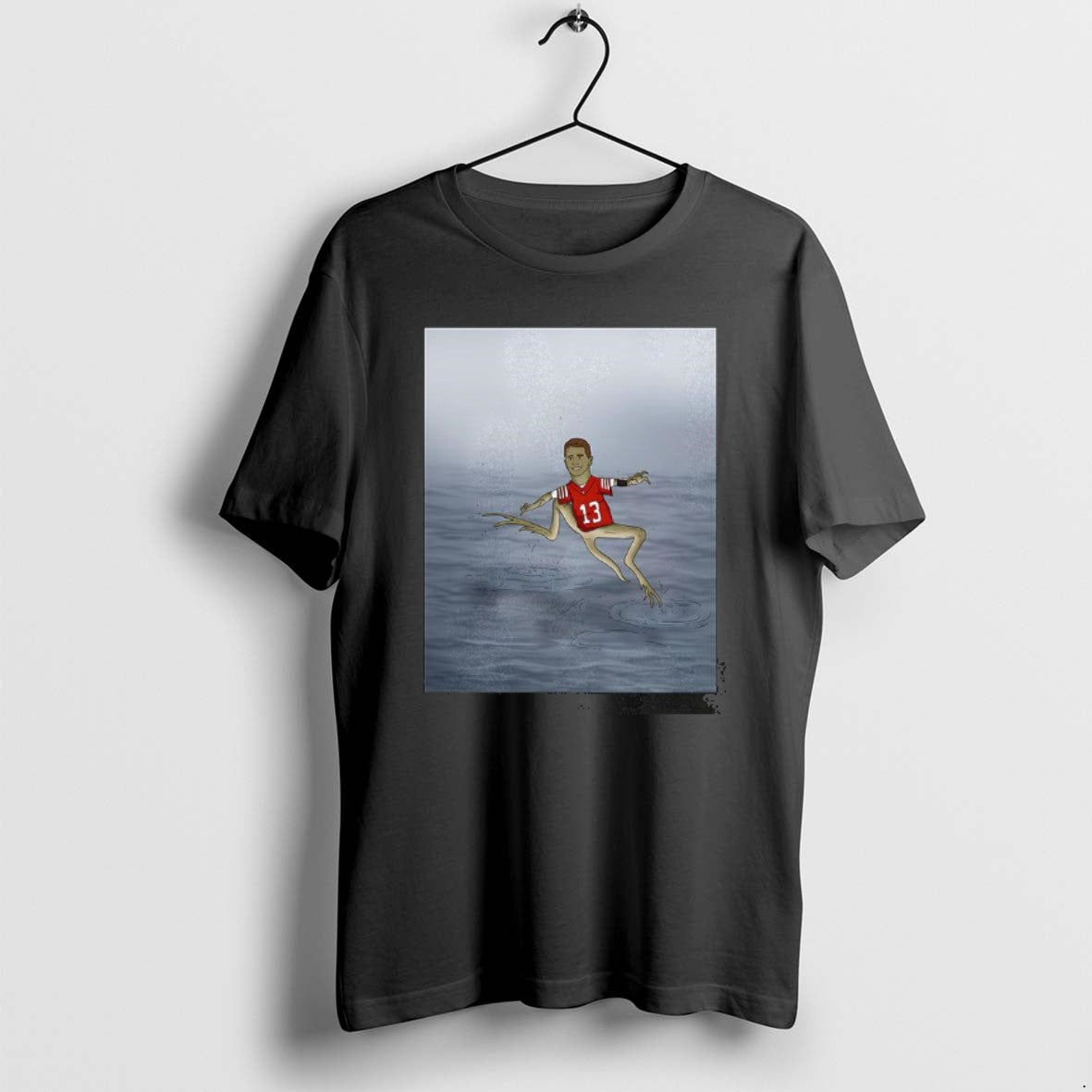 Official Brock Purdy Jesus Christ Lizard Running On Water T-Shirts, Hoodie, Sweatshirt | AU01DripNestTees.com