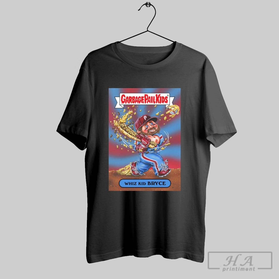 Official Bryce Harper Philadelphia Phillies Garbage Pail Kids Whiz Kid Bryce Parody Poster