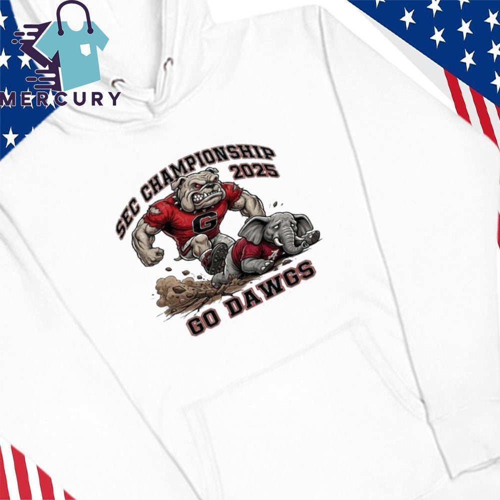 Bulldogs 2025 SEC Champions Go Dawgs Mascot Shirt