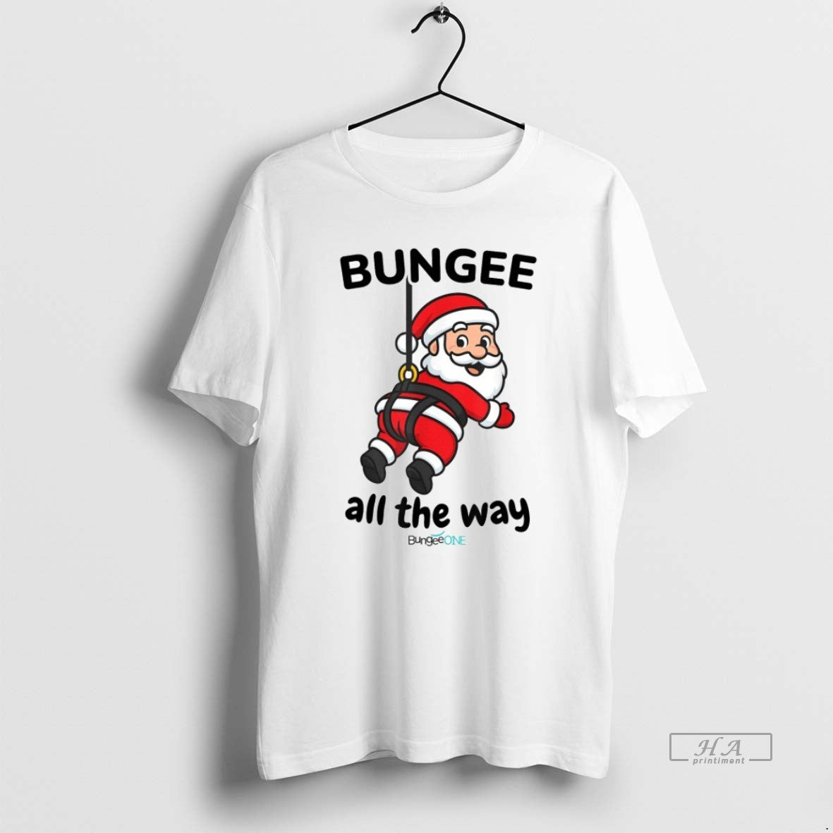 Official Bungee All The Way Santa Christmas T-Shirts, Hoodie, Sweatshirt | AU01DripNestTees.com