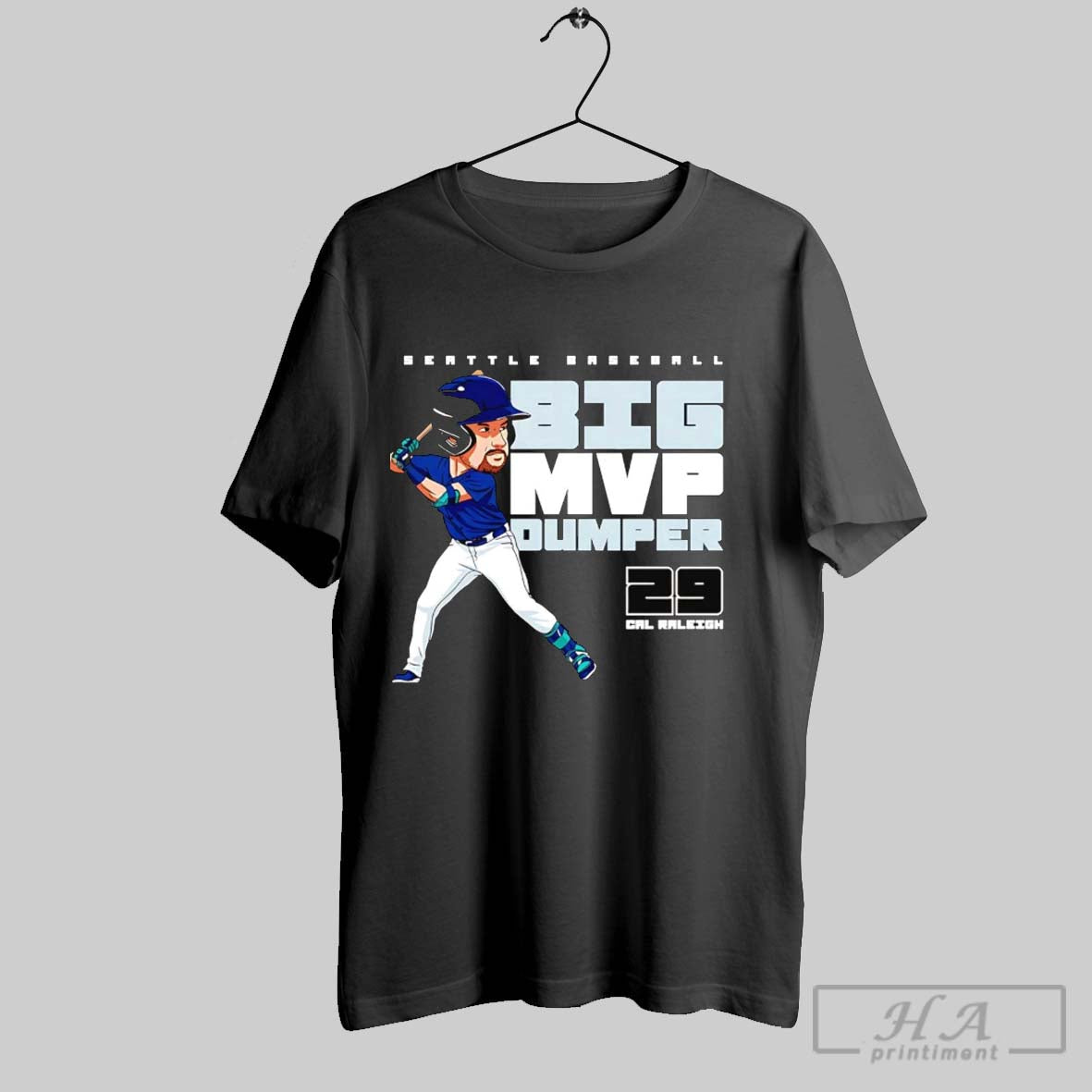 Official Cal Raleigh Big Dumper Mvp Seattle Baseball