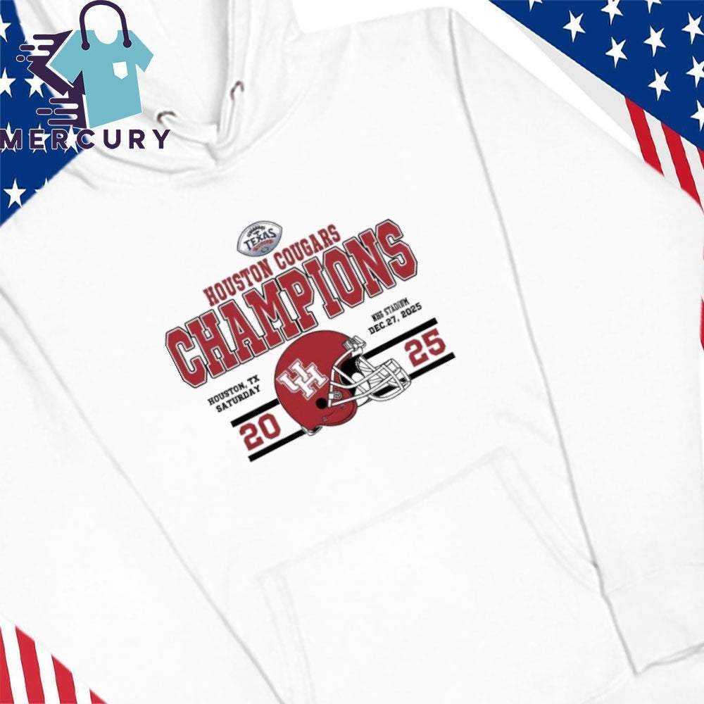 Celebrate Champions Houston Cougars Football Named To Champions 2025 Kinder’s Texas Bowl Shirt
