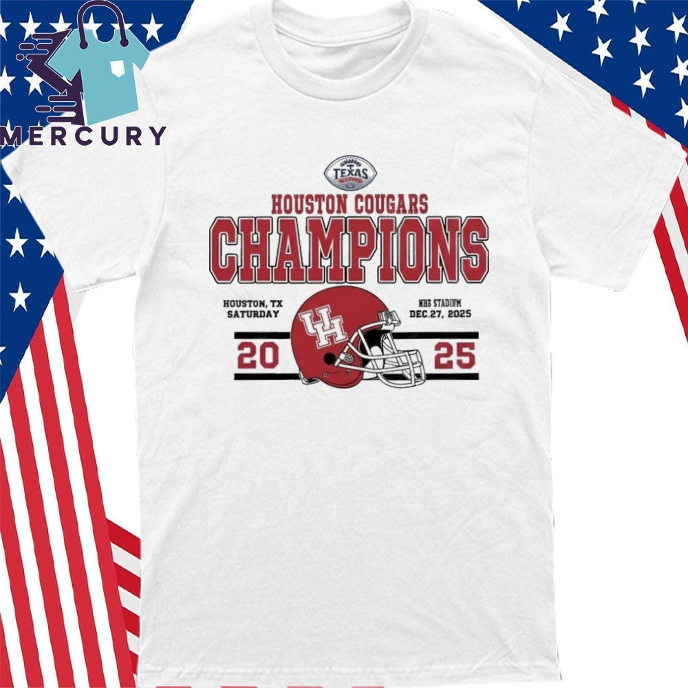 Celebrate Champions Houston Cougars Football Named To Champions 2025 Kinder’s Texas Bowl Shirt