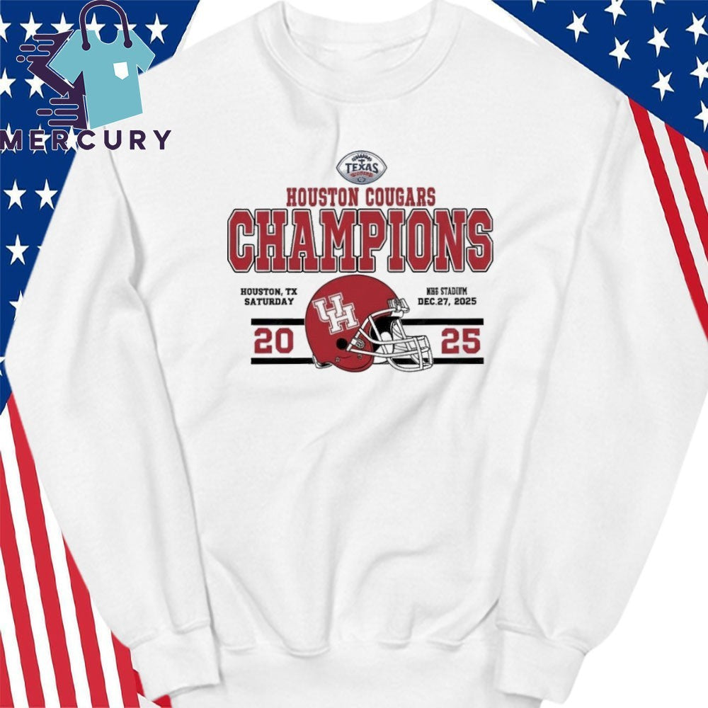 Celebrate Champions Houston Cougars Football Named To Champions 2025 Kinder’s Texas Bowl Shirt