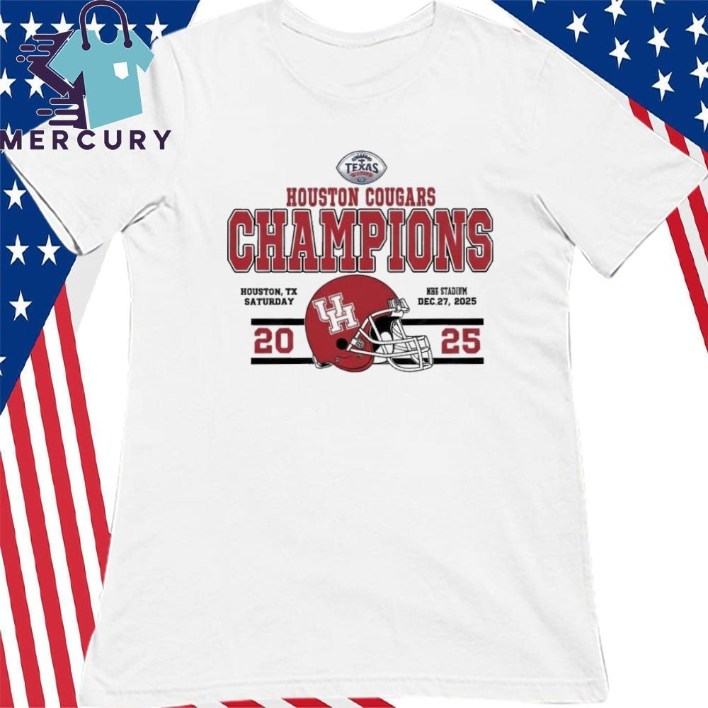 Celebrate Champions Houston Cougars Football Named To Champions 2025 Kinder’s Texas Bowl Shirt