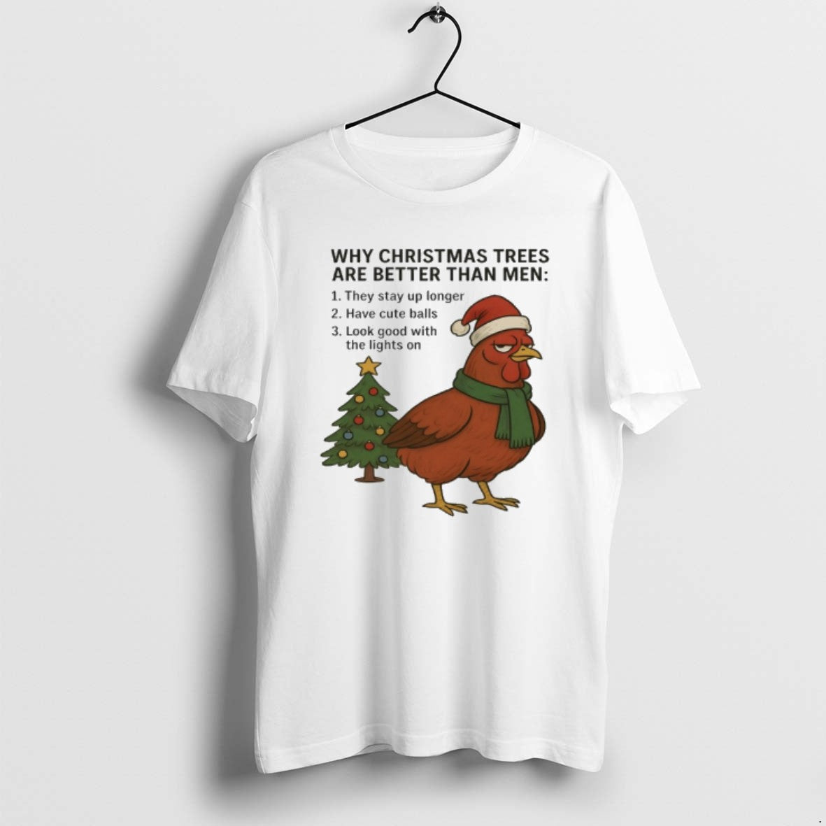Official Chicken Santa Why Christmas Tree Are Better Than Men T-Shirts, Hoodie, Sweatshirt | AU01DripNestTees.com