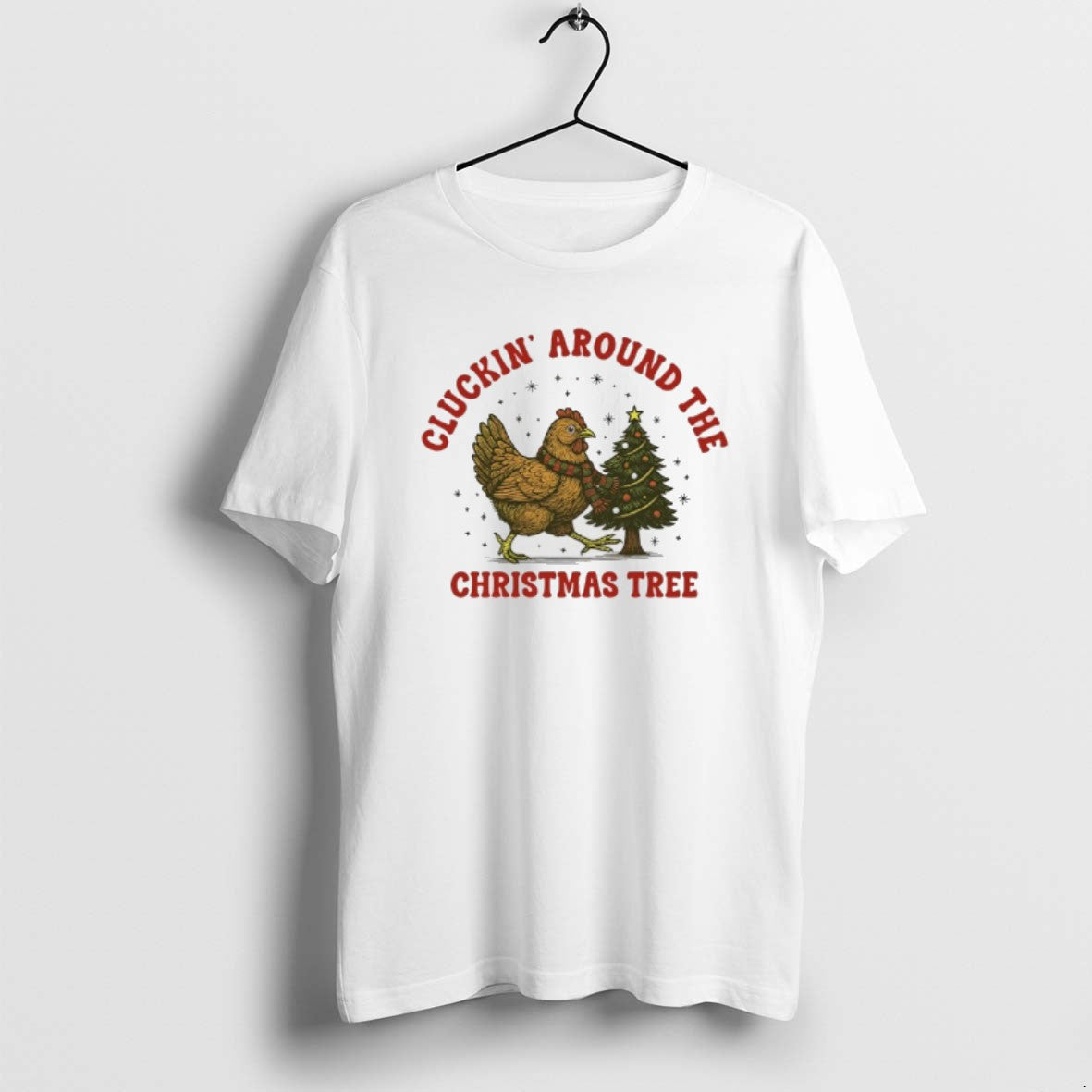 Official Chicken Cluckin Around The Christmas Tree T-Shirts, Hoodie, Sweatshirt | AU01DripNestTees.com