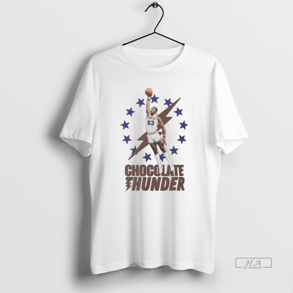 Official Chocolate Thunder Philadelphia 76ers Basketball Player T-Shirts, Hoodie, Sweatshirt | AU01DripNestTees.com