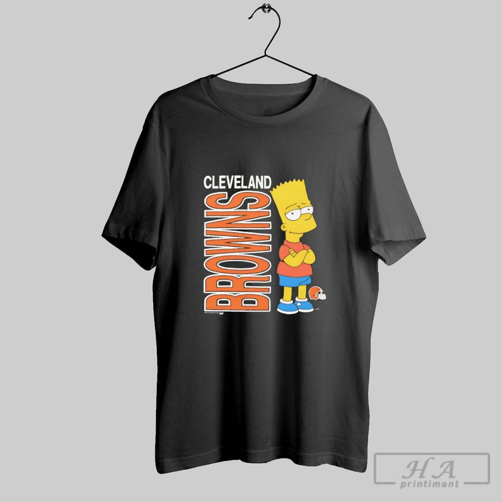 Official Cleveland Browns X The Simpsons Bart 2025 Cartoon