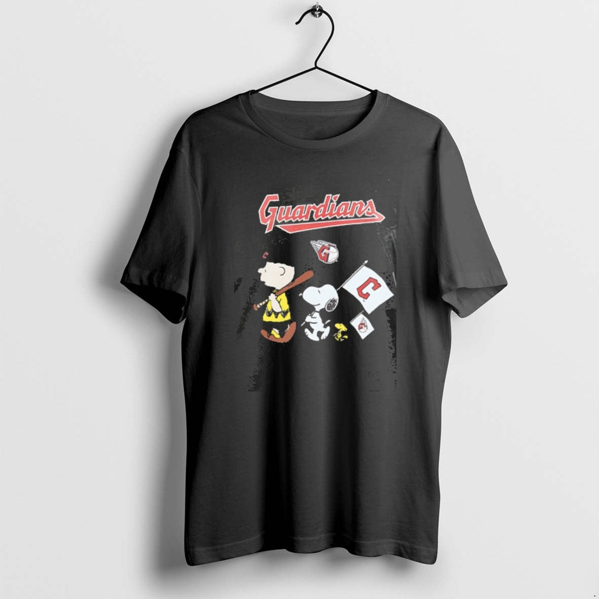 Official Cleveland Guardians X Peanuts Flag 2 Sided T-Shirts, Hoodie, Sweatshirt | AU01DripNestTees.com