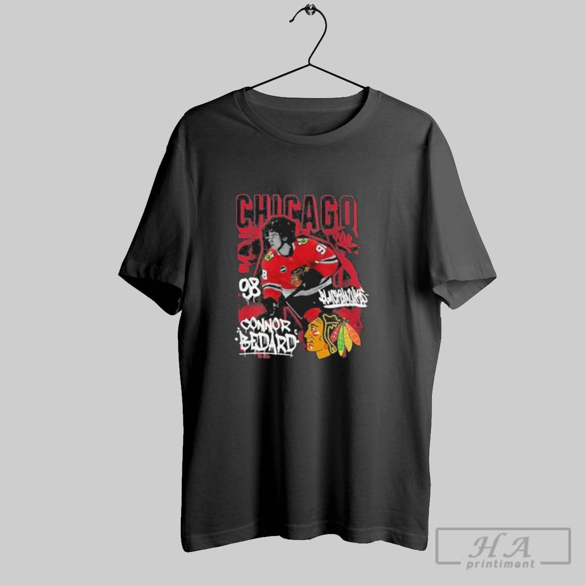 Official Connor Bedard Chicago Blackhawks Photo Reel Graphic