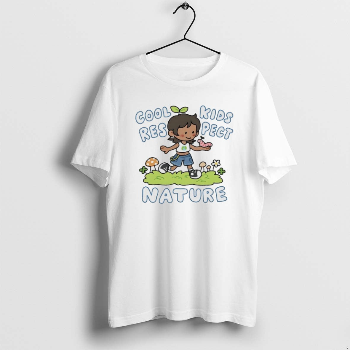 Official Cool Kids Respect Nature Cartoon T-Shirts, Hoodie, Sweatshirt | AU01DripNestTees.com