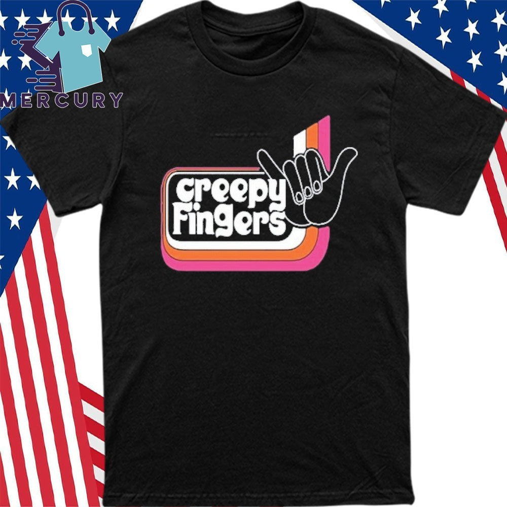 Creepy Fingers Black Aloha Shirt