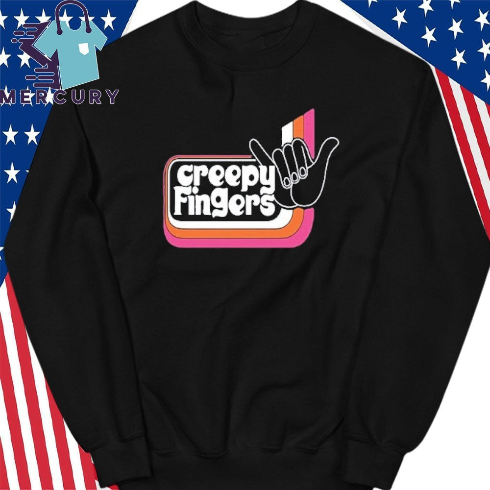 Creepy Fingers Black Aloha Shirt