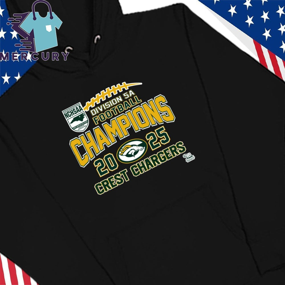 Crest Chargers 2025 NCHSAA Division 5A Football Champions Shirt