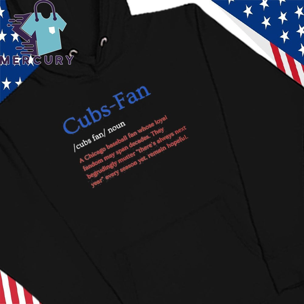 Cubs Fan Noun Chicago Baseball Fan Whose Loyal Fandom Shirt