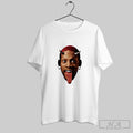 Official Dennis Rodman Big Face Horns Graphic T Shirt White