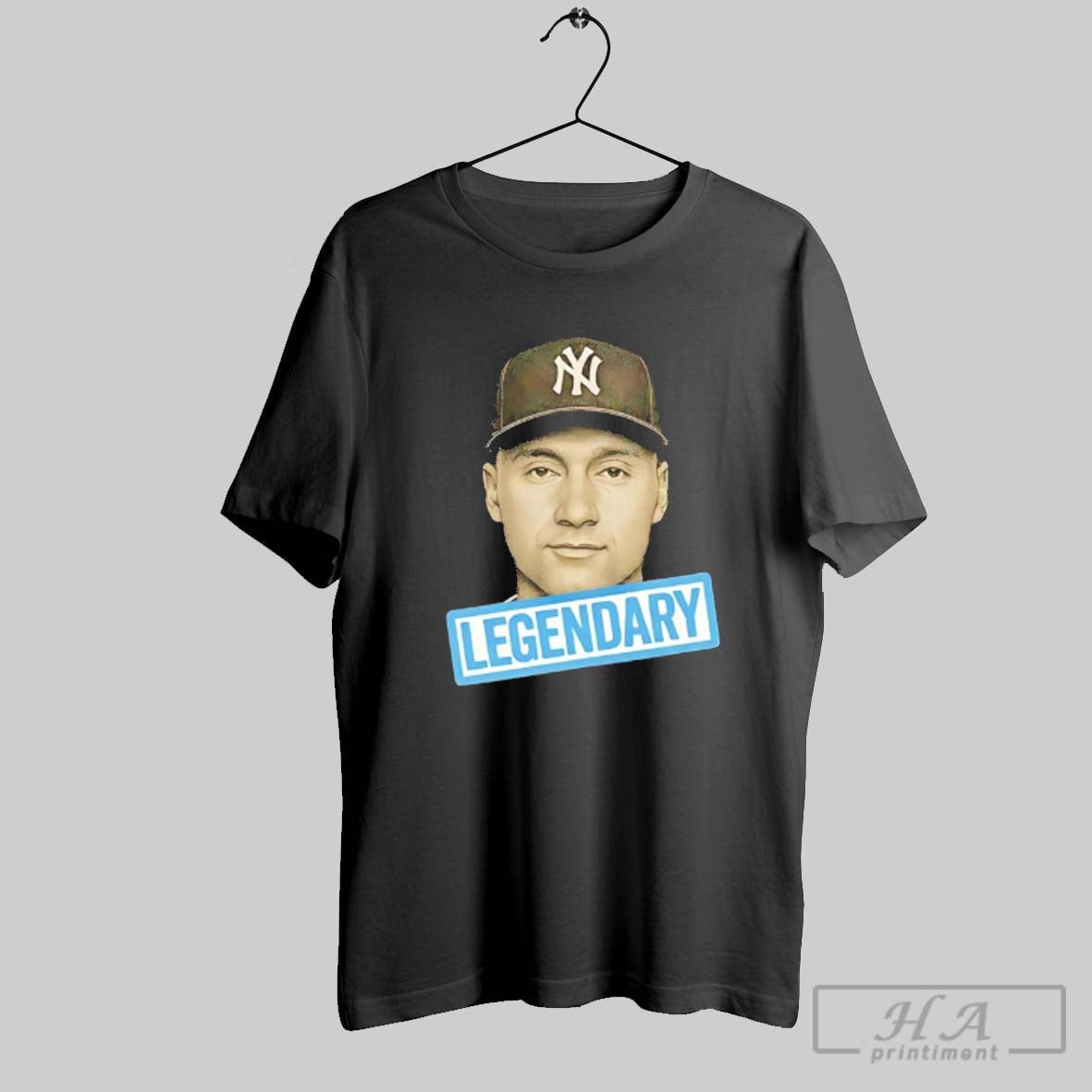 Official Derek Jeter Legendary Portrait Ny Yankees