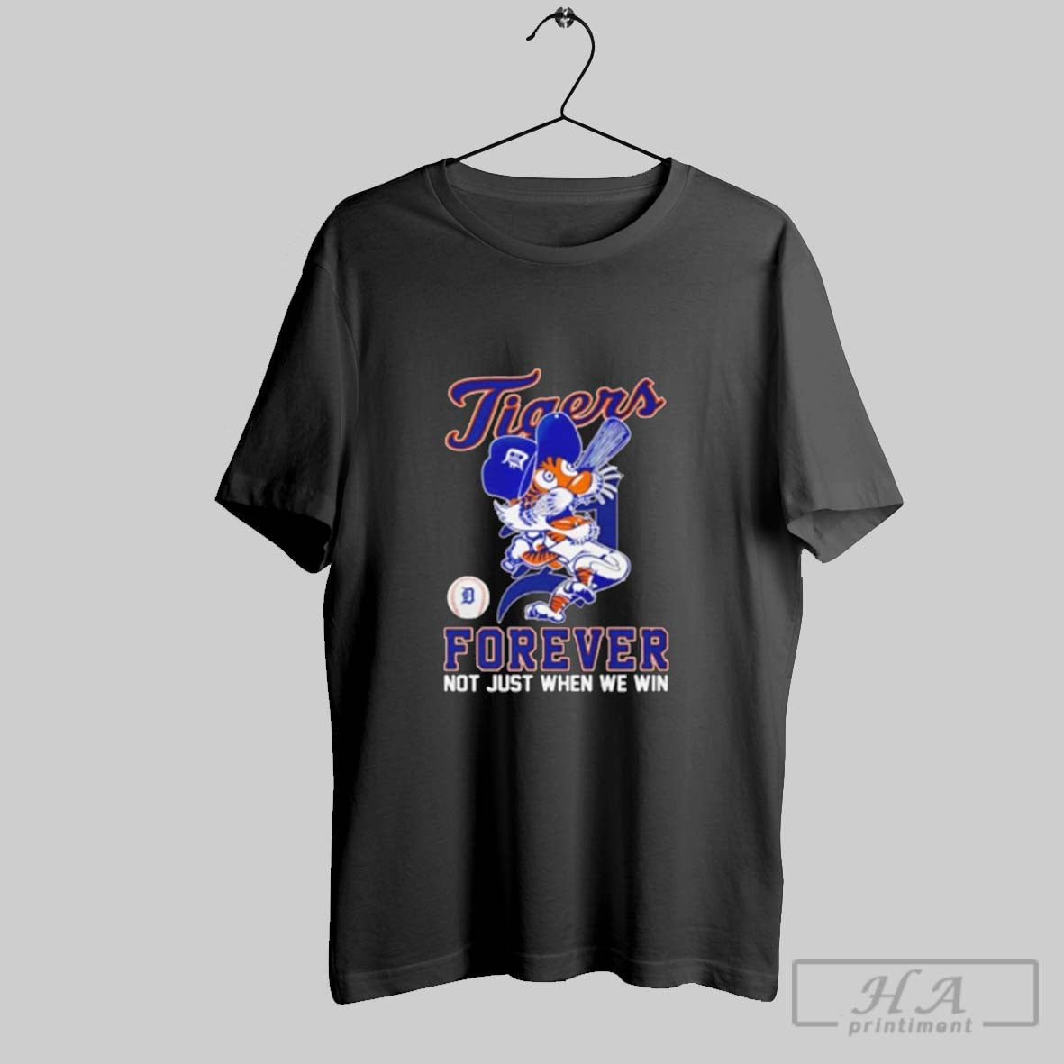 Official Detroit Tigers Forever Not Just When We Win Mascot Shirt