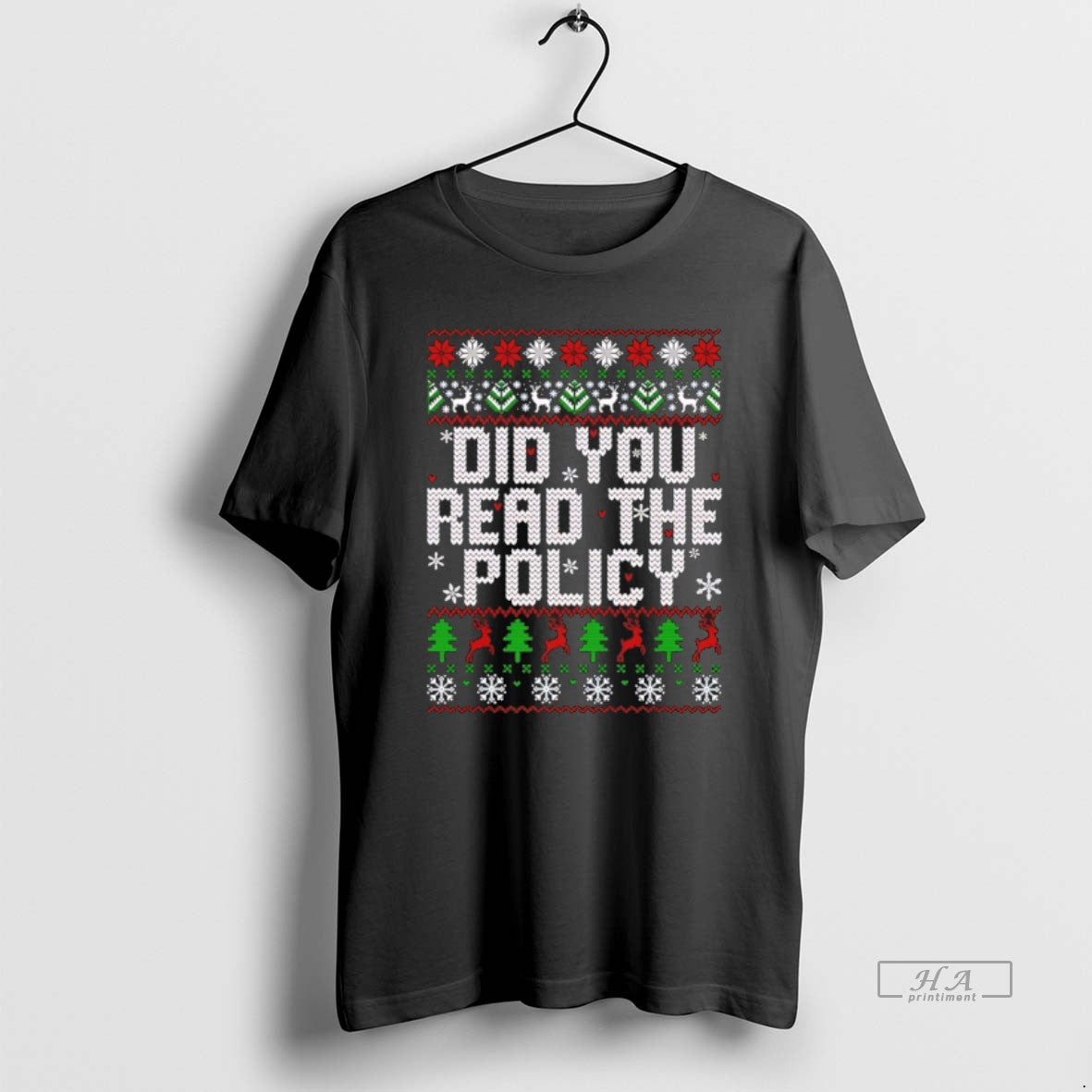 Official Did You Read The Policy Ugly Christmas T-Shirts, Hoodie, Sweatshirt | AU01DripNestTees.com