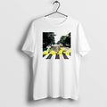 Official Dino Chicken Nuggets And Abbey Road Album Cover T-Shirts, Hoodie, Sweatshirt | AU01DripNestTees.com