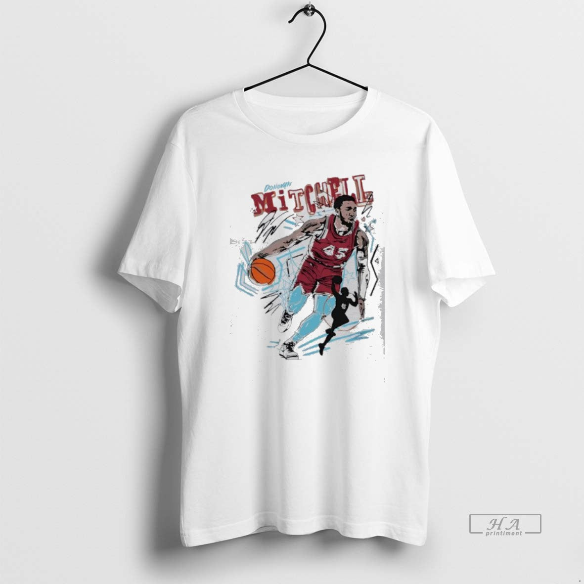 Official Donovan Mitchell Cleveland Scribble Player T-Shirts, Hoodie, Sweatshirt | AU01DripNestTees.com