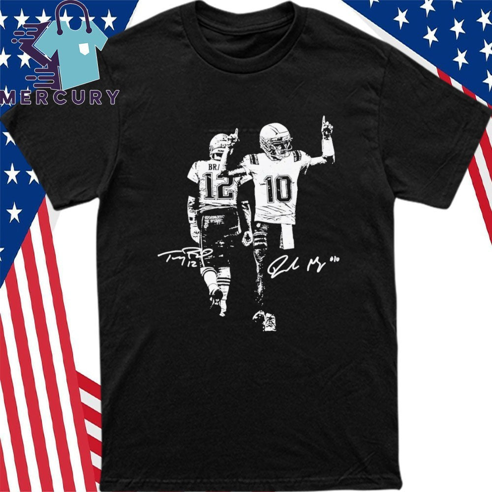 Drake Maye And Tom Signature Shirt