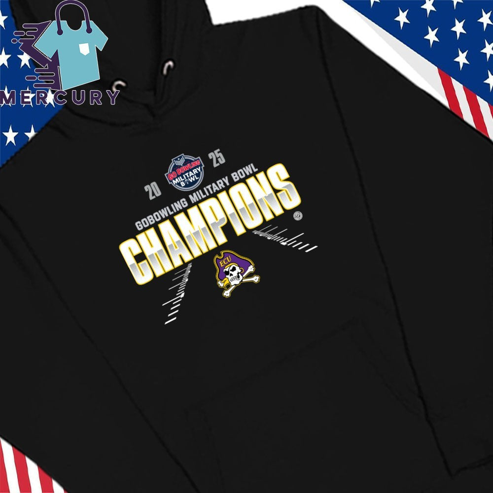 East Carolina Pirates 2025 Military Bowl Champions Shirt