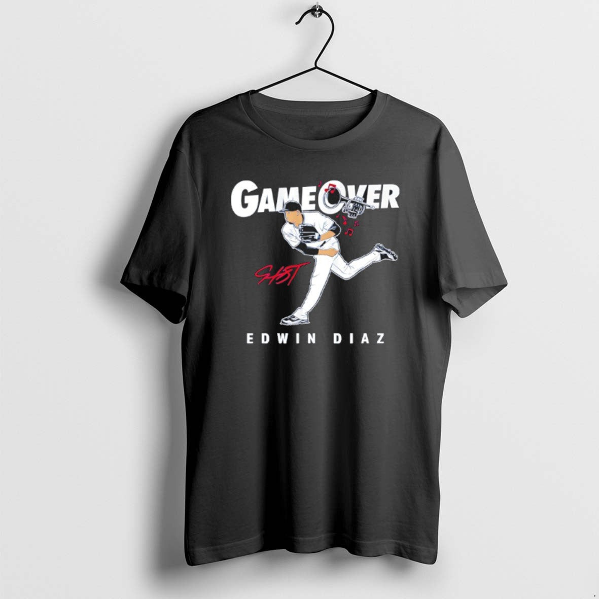 Official Edwin Diaz Game Over Los Angeles Signature T-Shirts, Hoodie, Sweatshirt | AU01DripNestTees.com