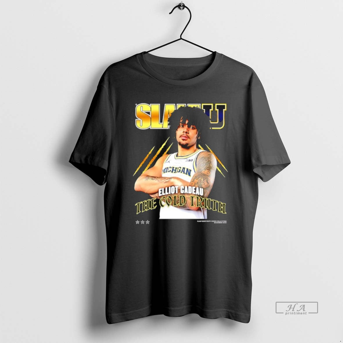 Official Elliot Cadeau The Cold Truth Michigan Wolverines Slamu T-Shirts, Hoodie, Sweatshirt | AU01DripNestTees.com