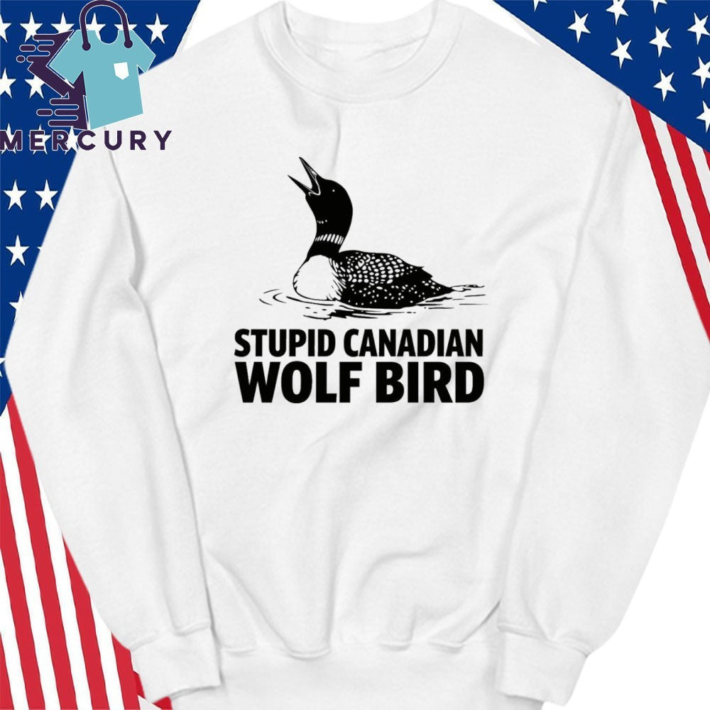 Embroidered Stupid Canadian Wolf Bird Heated Rivalry Team Hollanov Shirt