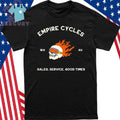 Empire Cycles Flaming Skull Shirt