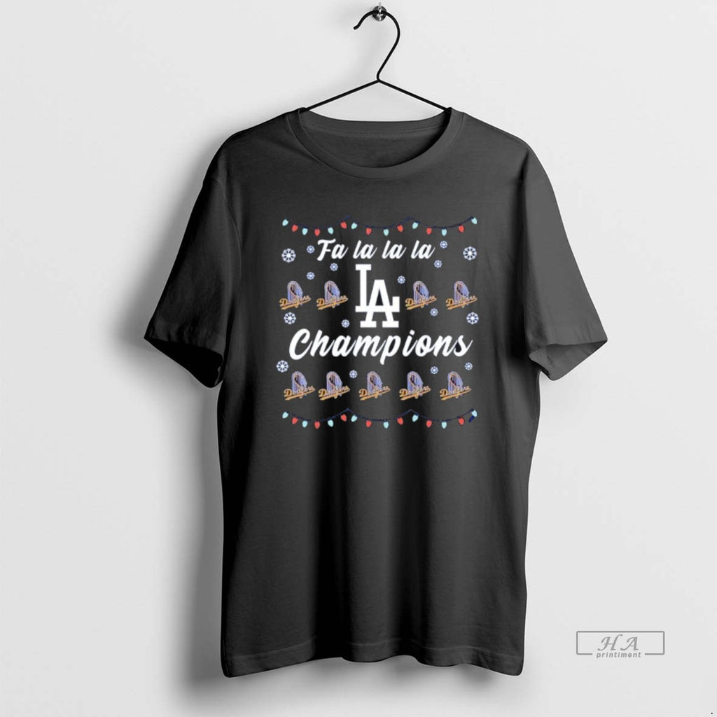Official Fa La La La Los Angeles Dodgers 2025 World Series Champions Christmas T-Shirts, Hoodie, Sweatshirt