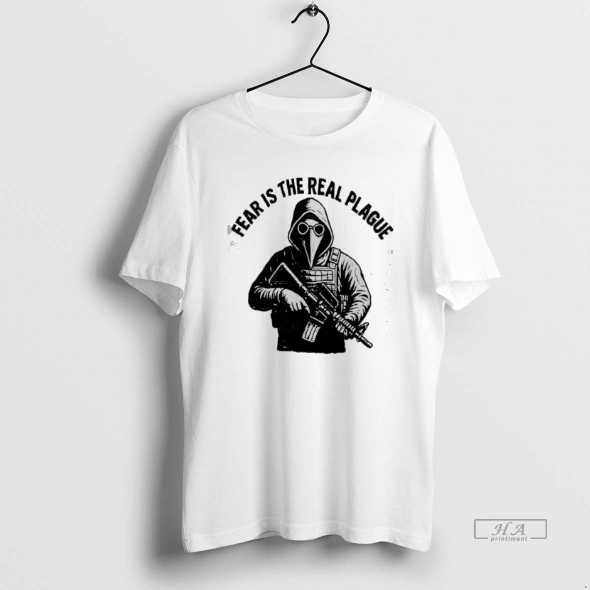 Official Fear Is The Real Plague Doctor Is Holding T-Shirts, Hoodie, Sweatshirt | AU01DripNestTees.com