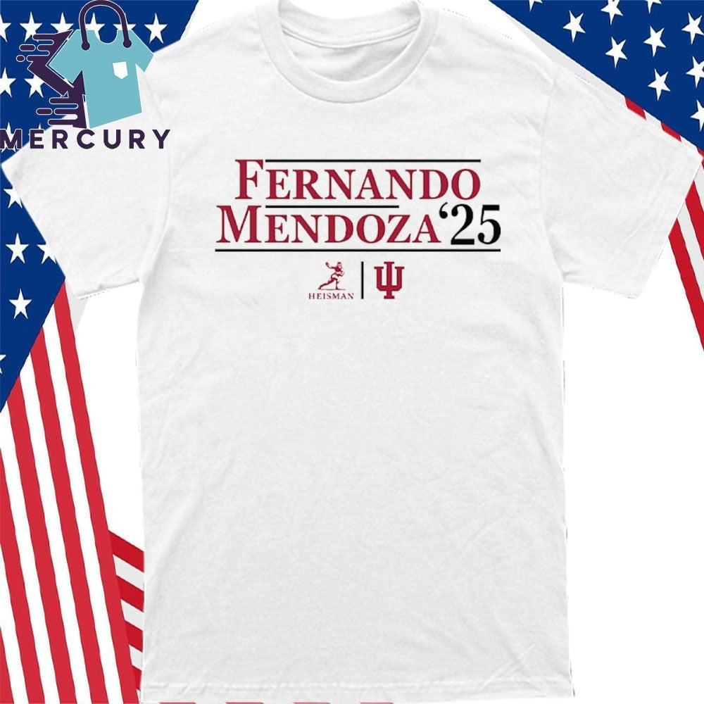 Fernando Mendoza Indiana 2025 Heisman Trophy Winner Campaign T-Shirt