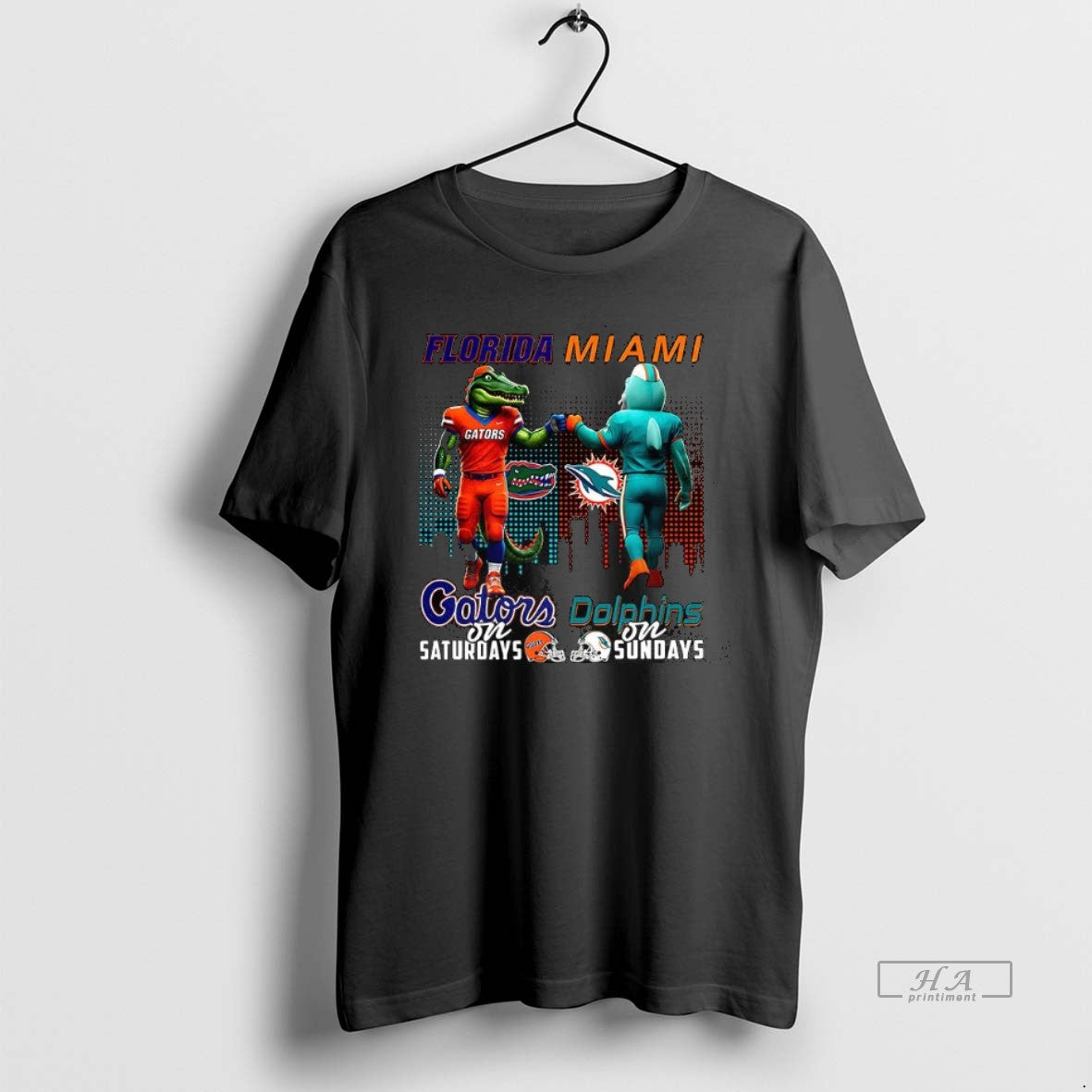 Official Florida Gators On Saturdays Vs Miami Dolphins On Sundays Mascot T-Shirts, Hoodie, Sweatshirt | AU01DripNestTees.com
