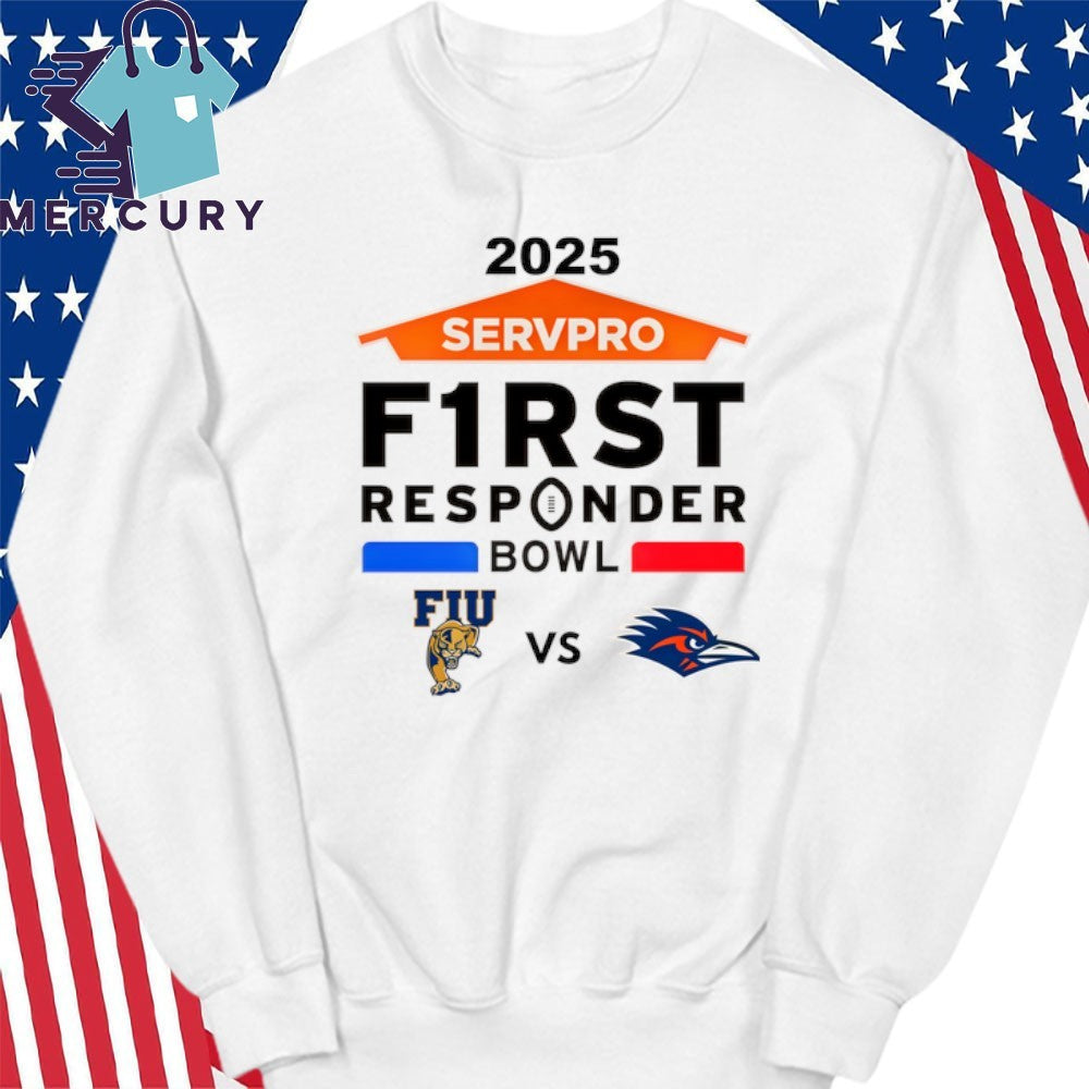 Florida International Vs UTSA Roadrunners 2025 Servpro First Responder Bowl Shirt