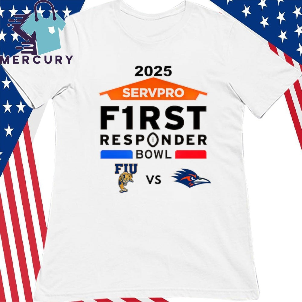 Florida International Vs UTSA Roadrunners 2025 Servpro First Responder Bowl Shirt