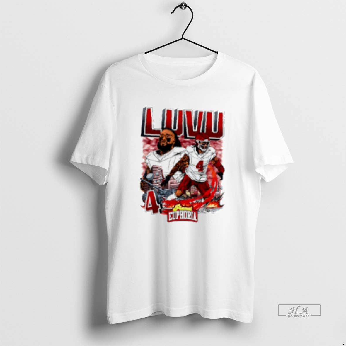 Official Frankie Luvu Washington Commanders Player Skyline Comic T-Shirts, Hoodie, Sweatshirt | AU01DripNestTees.com