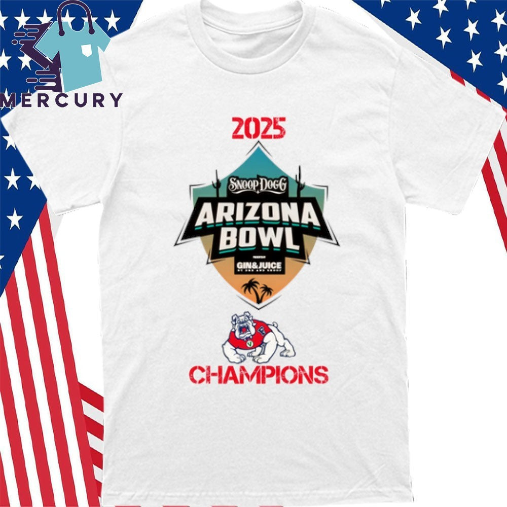 Fresno State Bulldogs 2025 Arizona Bowl Champions Shirt