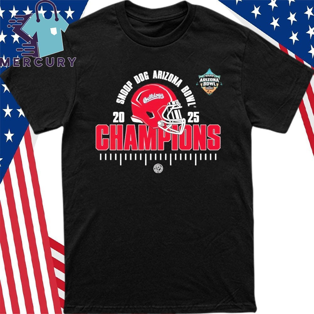 Fresno State Bulldogs 2025 Snoop Dog Arizona Bowl Champions NCAA Football Shirt
