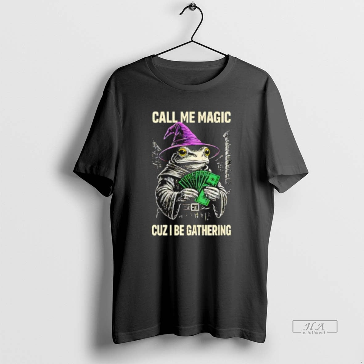 Official Frog Wizard Call Me Magic Cuz I Be Gathering T-Shirts, Hoodie, Sweatshirt | AU01DripNestTees.com