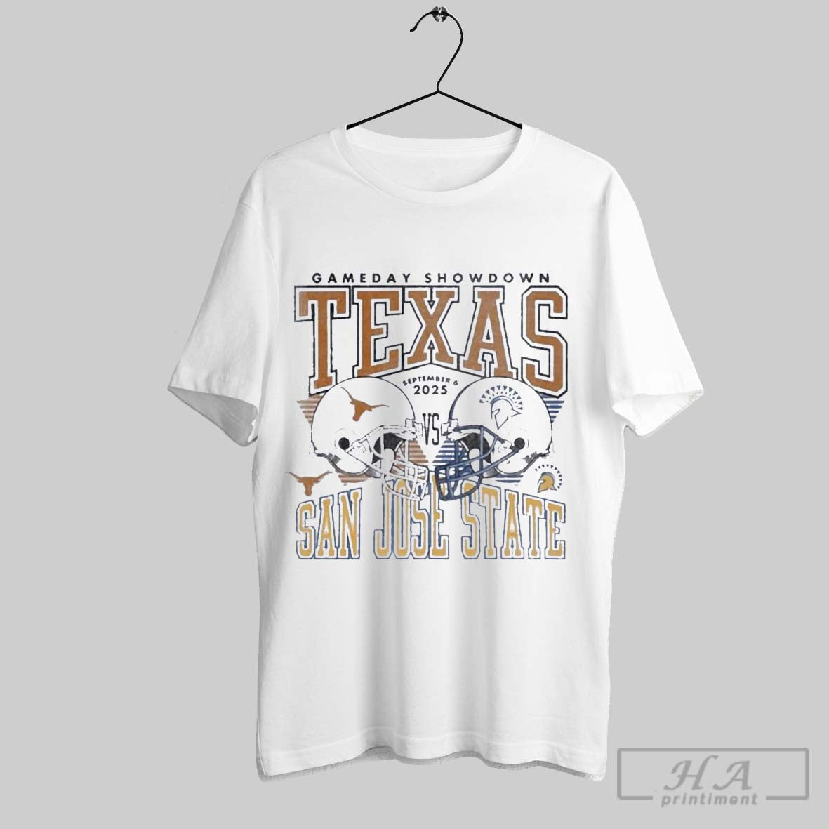 Official Gameday Showdown 2025 Texas Vs San Jose State Matchup T