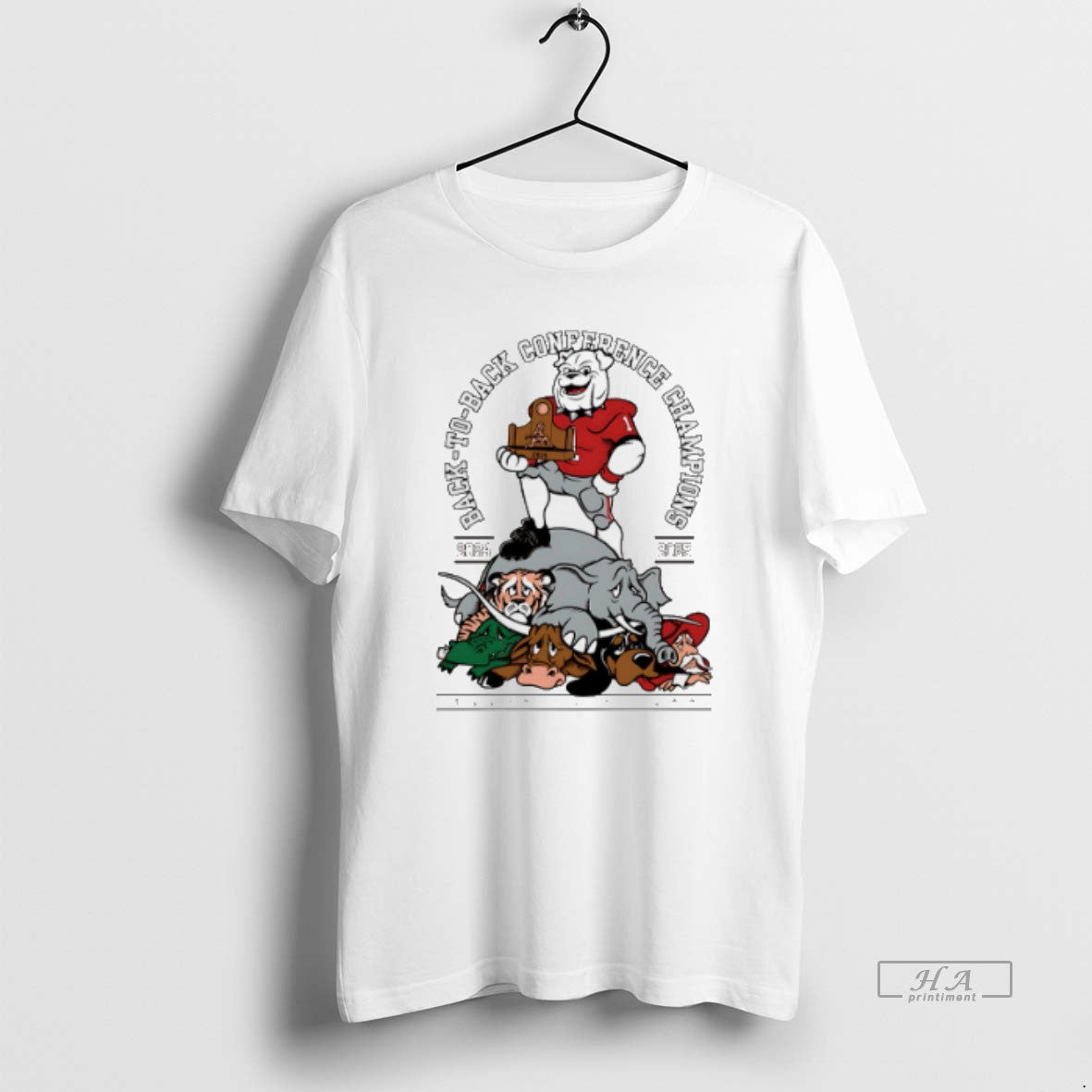 Official Geogria Bulldogs Back To Back Conference Champions 2024 2025 T-Shirts, Hoodie, Sweatshirt | AU01DripNestTees.com
